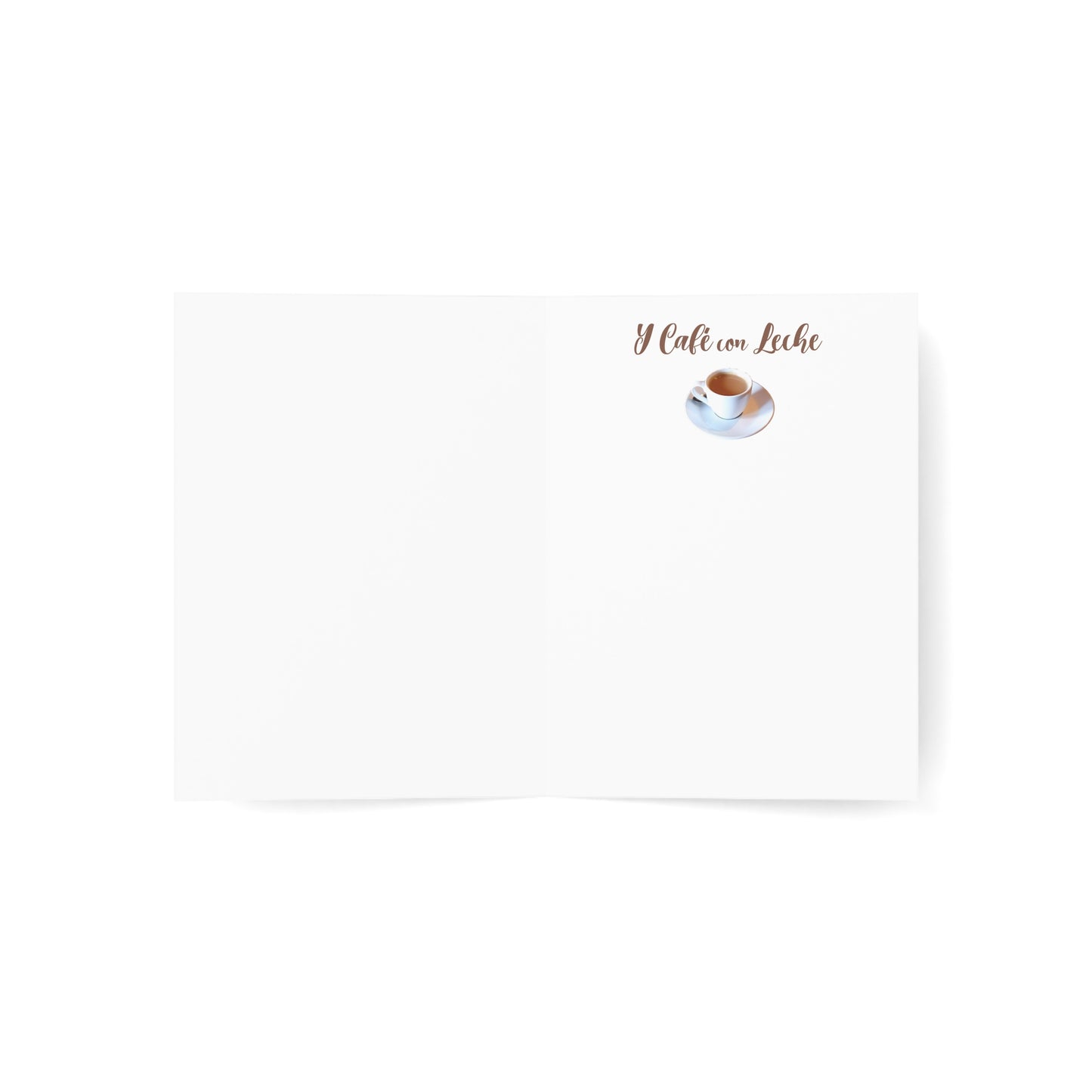 Cuban Bread and Cafe con Leche Greeting Card