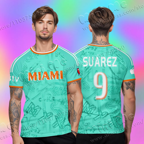 2025 Miami Ai Messi No.10 Football Fan Jersey Kids Adult Summer Sports