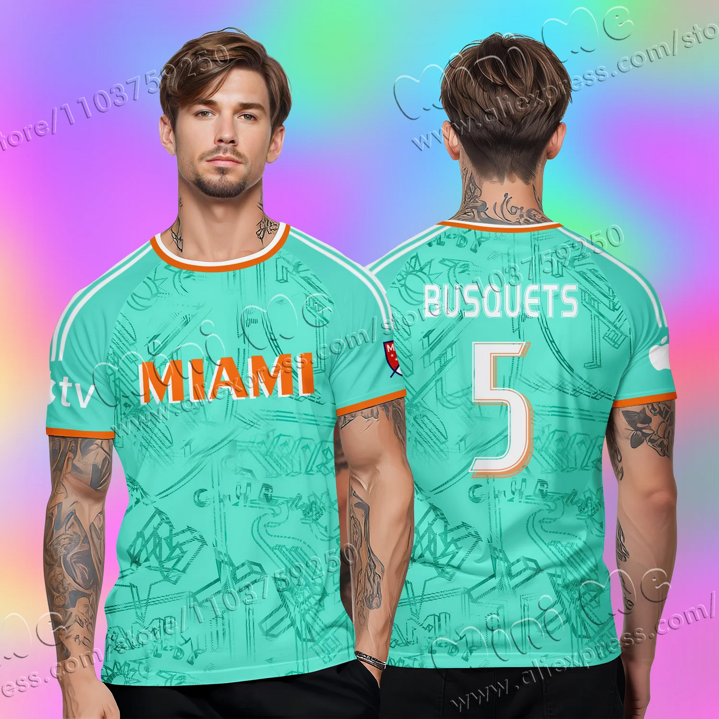 2025 Miami Ai Messi No.10 Football Fan Jersey Kids Adult Summer Sports