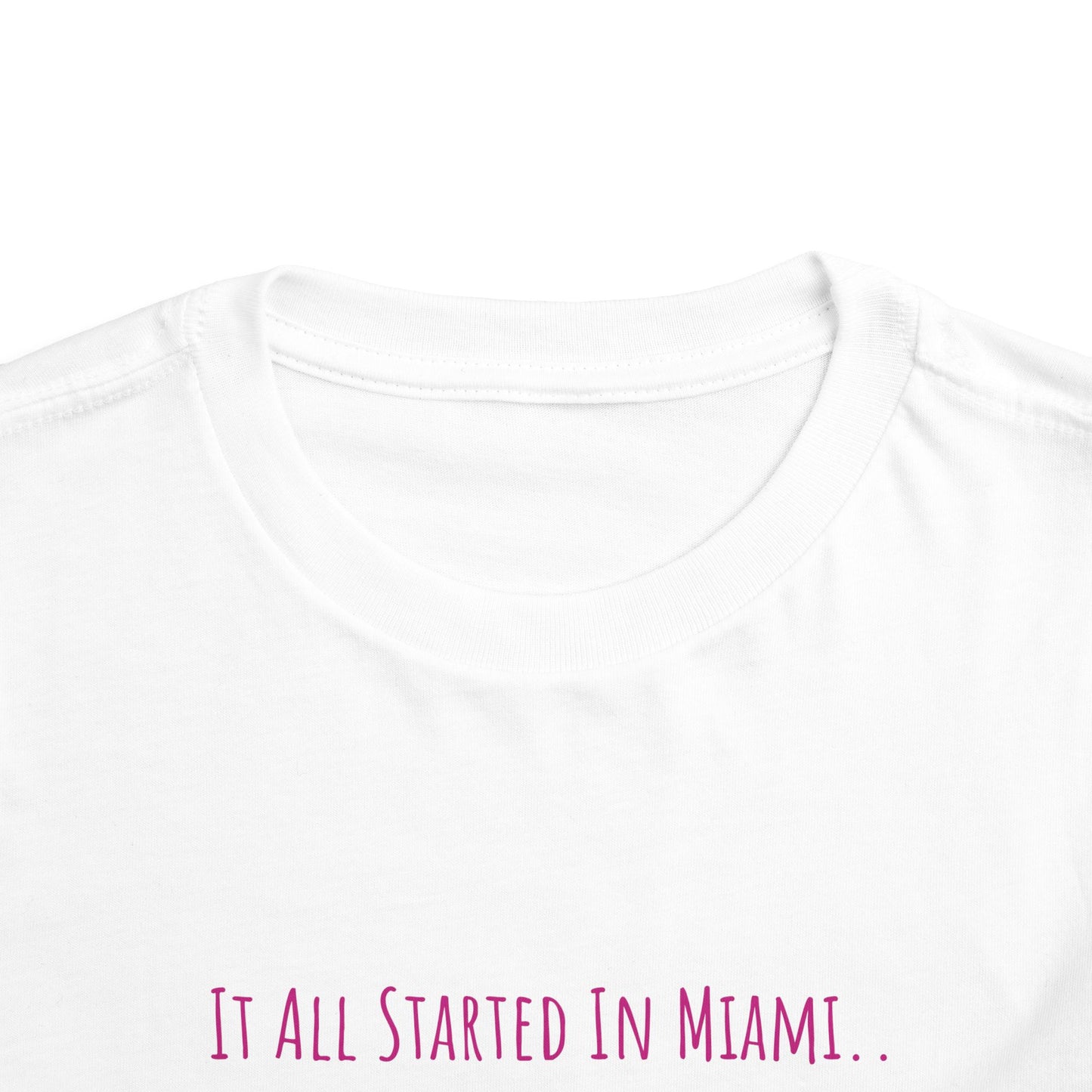 Toddler Tee Mami & Papi Met in Miami T-Shirt