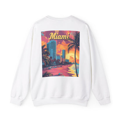 Miami Chic Unisex Sweatshirt - 'Talk to me about Miami' Phrase