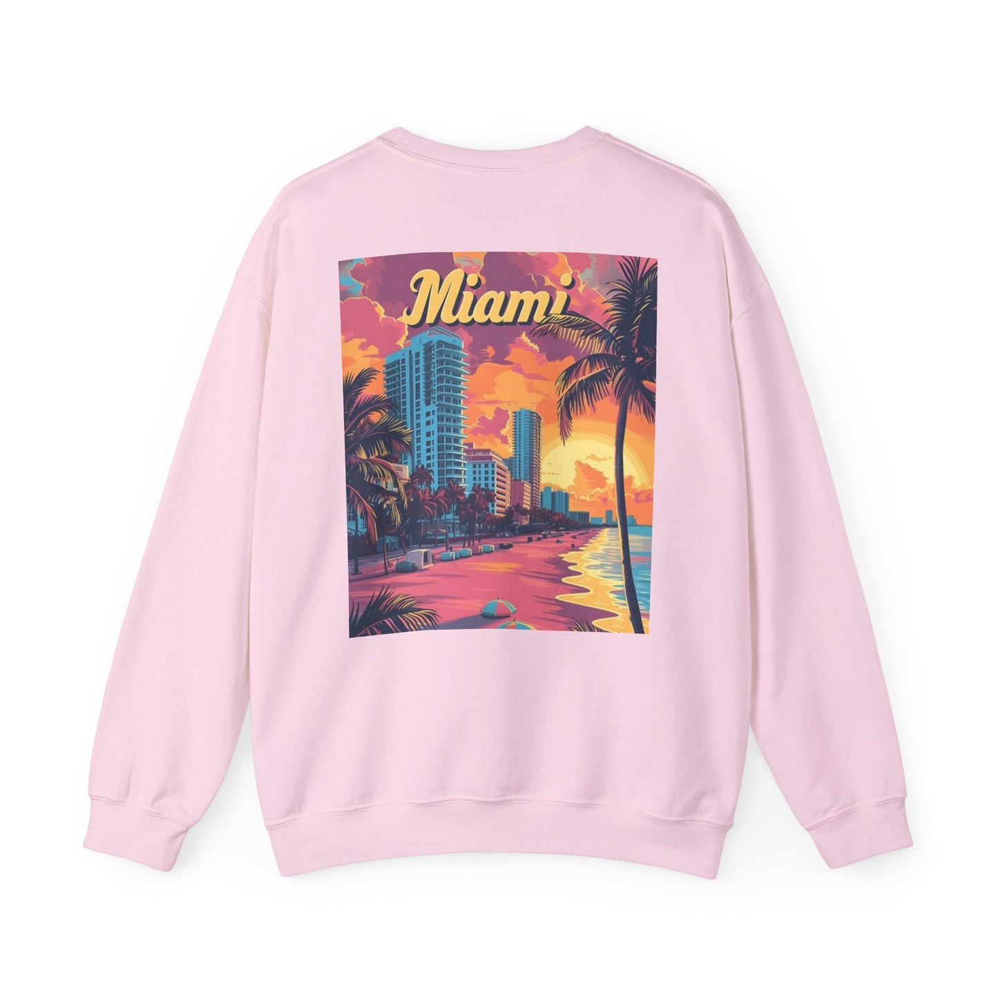 Miami Chic Unisex Sweatshirt - 'Talk to me about Miami' Phrase