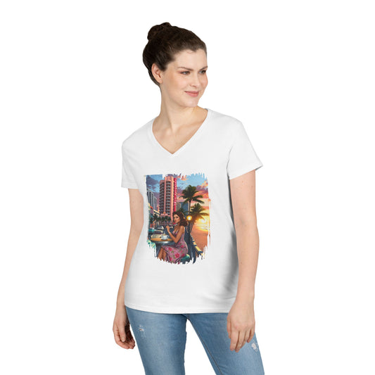 Chic Woman Cafe Vibes Tee