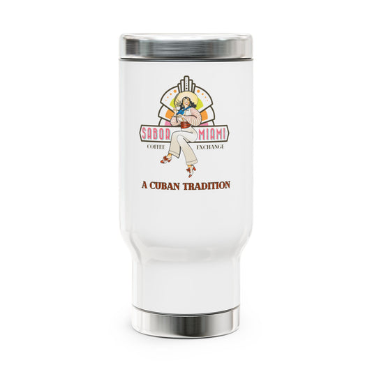 Sabor Miami Cuban Tradition On the Go Stainless Steel Mug