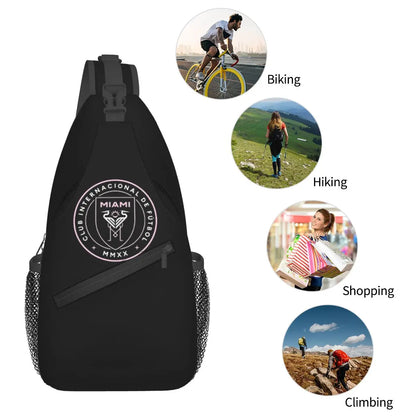 The-Inter-Miami-Club Sling Backpack Sling Bag Hiking Traveling Chest