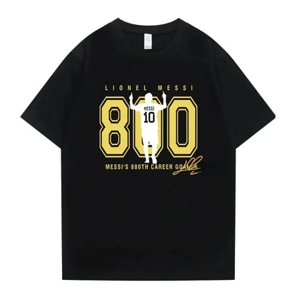 New Summer 100% Cotton Miami Messi 10 Logo T Shirt Men Short Sleeves